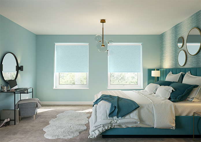 Ophelia, Neon Blue - Roller Blind - Image 8